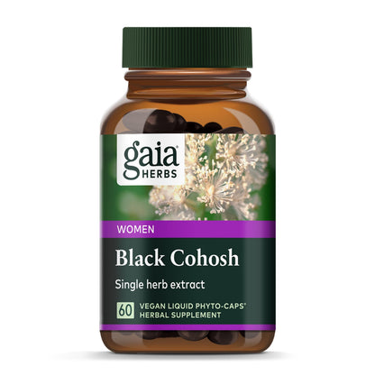 Gaia Herbs Black Cohosh – Menopause Support & Hormone Balance | 60 Vegan Capsules