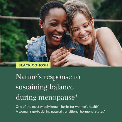 Gaia Herbs Black Cohosh – Menopause Support & Hormone Balance | 60 Vegan Capsules