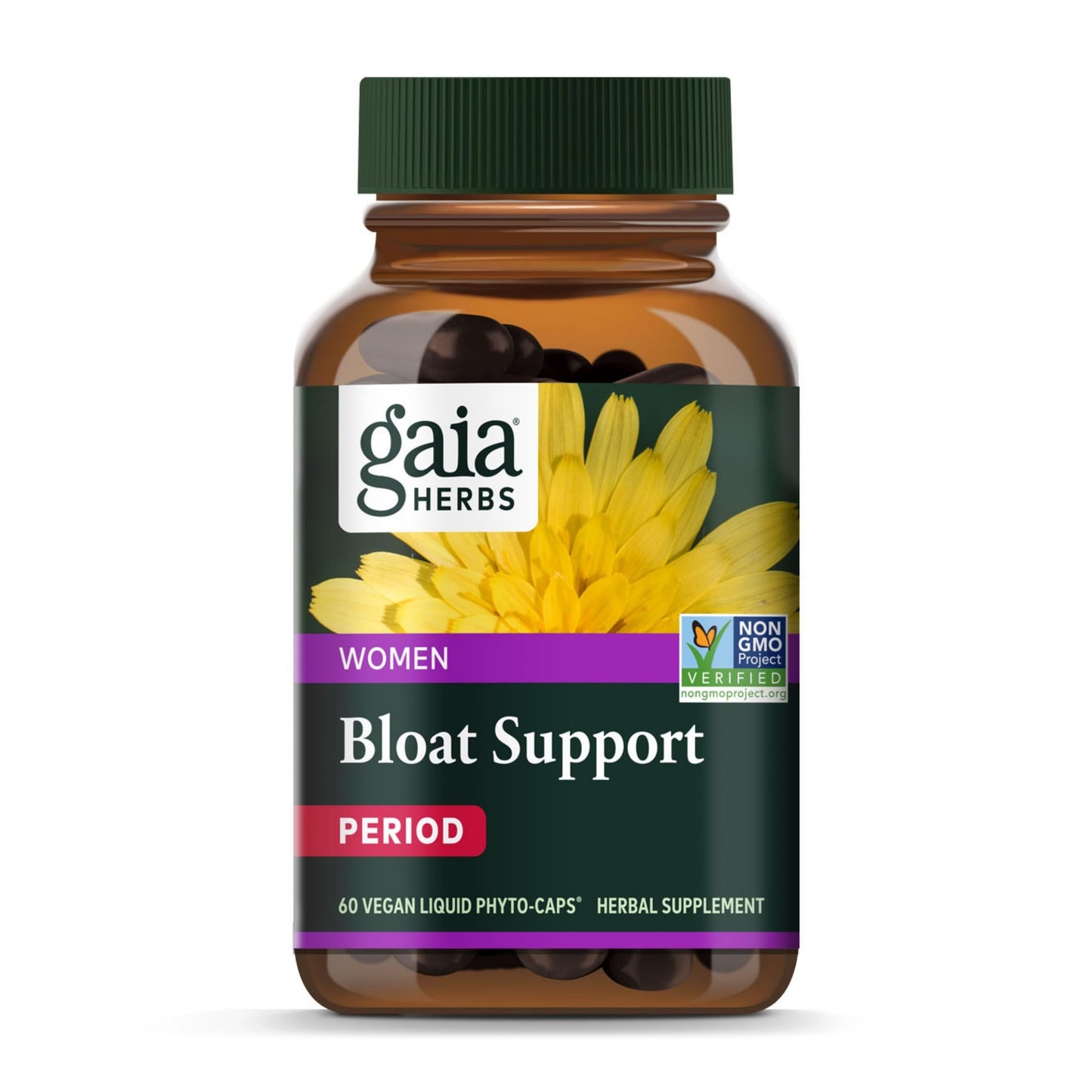 Gaia Herbs Bloat Support - Women's Health Digestive Aid | 60 Vegan Capsules