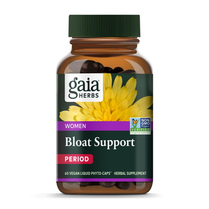 Gaia Herbs Bloat Support - Women's Health Digestive Aid | 60 Vegan Capsules