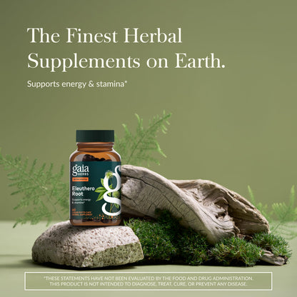 Gaia Herbs Eleuthero Root – Energy, Stamina & Mental Endurance Support | 60 Vegan Liquid Phyto-Capsules