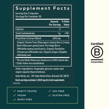 Gaia Herbs Fertility Support - Vegan Fertility Supplements for Women