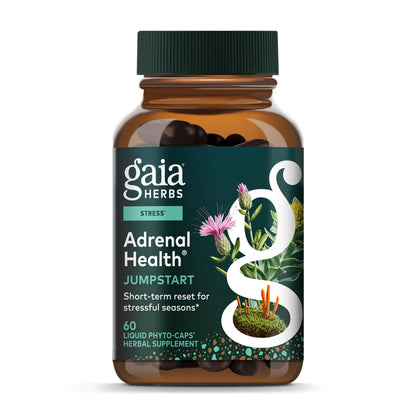 Gaia Herbs Adrenal Health Jumpstart | Adaptogenic Blend for Energy & Stress Support | 60 Vegan Liquid Phyto-Capsules BritishVita | Premium UK Vitamins & Wellness Supplements