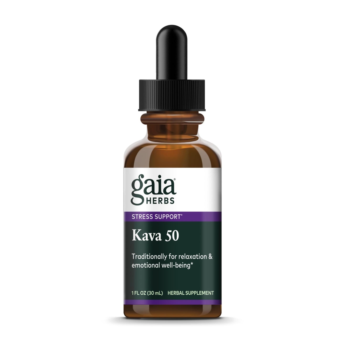 Gaia Herbs Kava Root Extra Strength – Calm & Emotional Wellness (1 oz, 20-Day Supply)