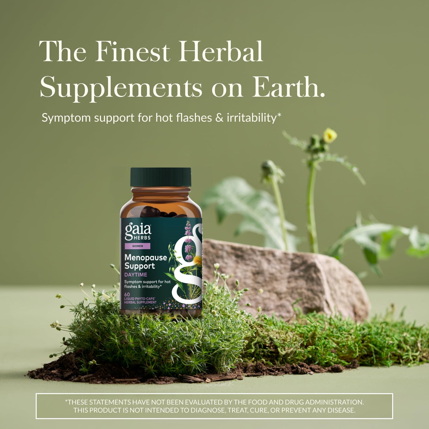 Gaia Herbs Menopause Support Daytime – Hormone Balance & Well-Being (60 Vegan Phyto-Capsules)