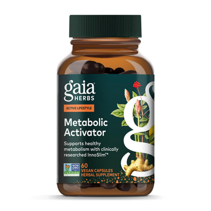 Gaia Herbs Metabolic Activator – Natural Energy & Metabolism Support with Panax Notoginseng & Astragalus (60 Capsules, 60 Servings) – Vegan & Dairy-Free