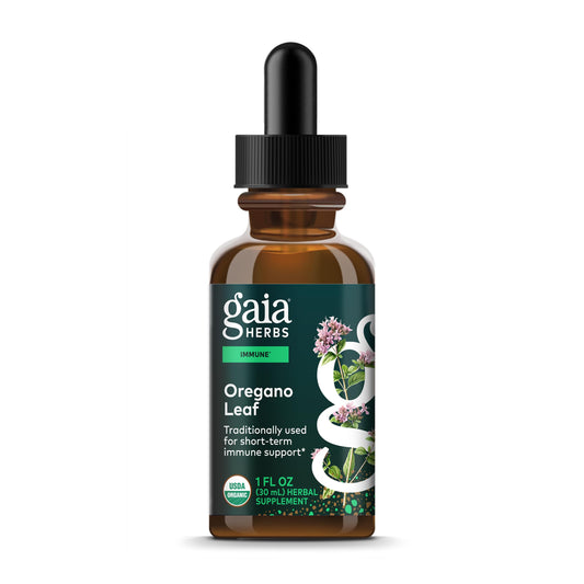 Gaia Herbs Oregano Leaf - Immune Support, Organic, 1 Fl Oz | 23 Servings BritishVita | Premium UK Vitamins & Wellness Supplements