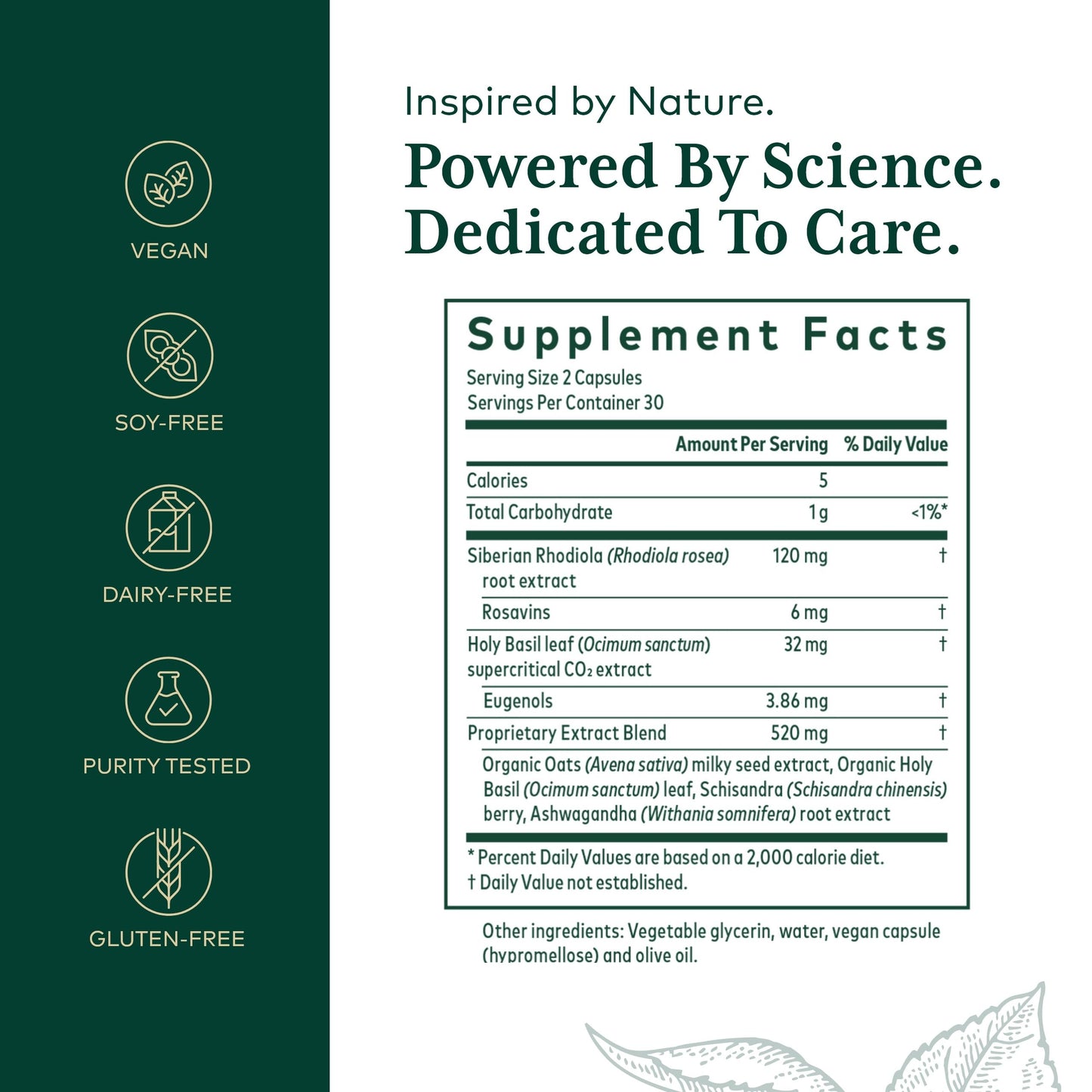 GAIA HERBS PRO Daytime HPA - Adaptogen & Nervous System Support | 60 Liquid Phyto-Caps