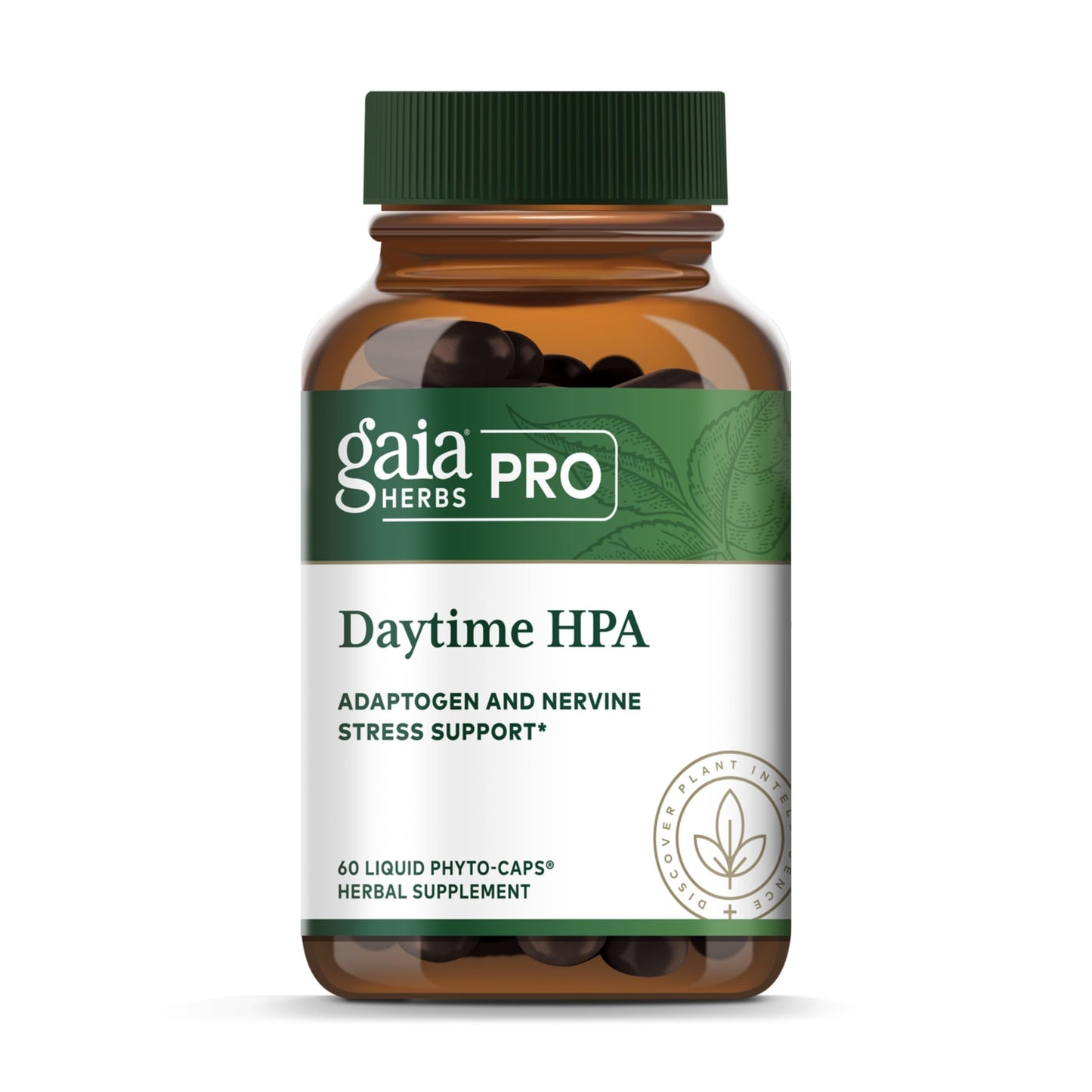 GAIA HERBS PRO Daytime HPA - Adaptogen & Nervous System Support | 60 Liquid Phyto-Caps
