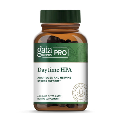 GAIA HERBS PRO Daytime HPA - Adaptogen & Nervous System Support | 60 Liquid Phyto-Caps