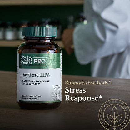 GAIA HERBS PRO Daytime HPA - Adaptogen & Nervous System Support | 60 Liquid Phyto-Caps