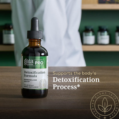 GAIA HERBS PRO Detoxification Formula – Liver Health & Detox Support – Milk Thistle, Yellow Dock & More – 2 fl oz (30 Servings)