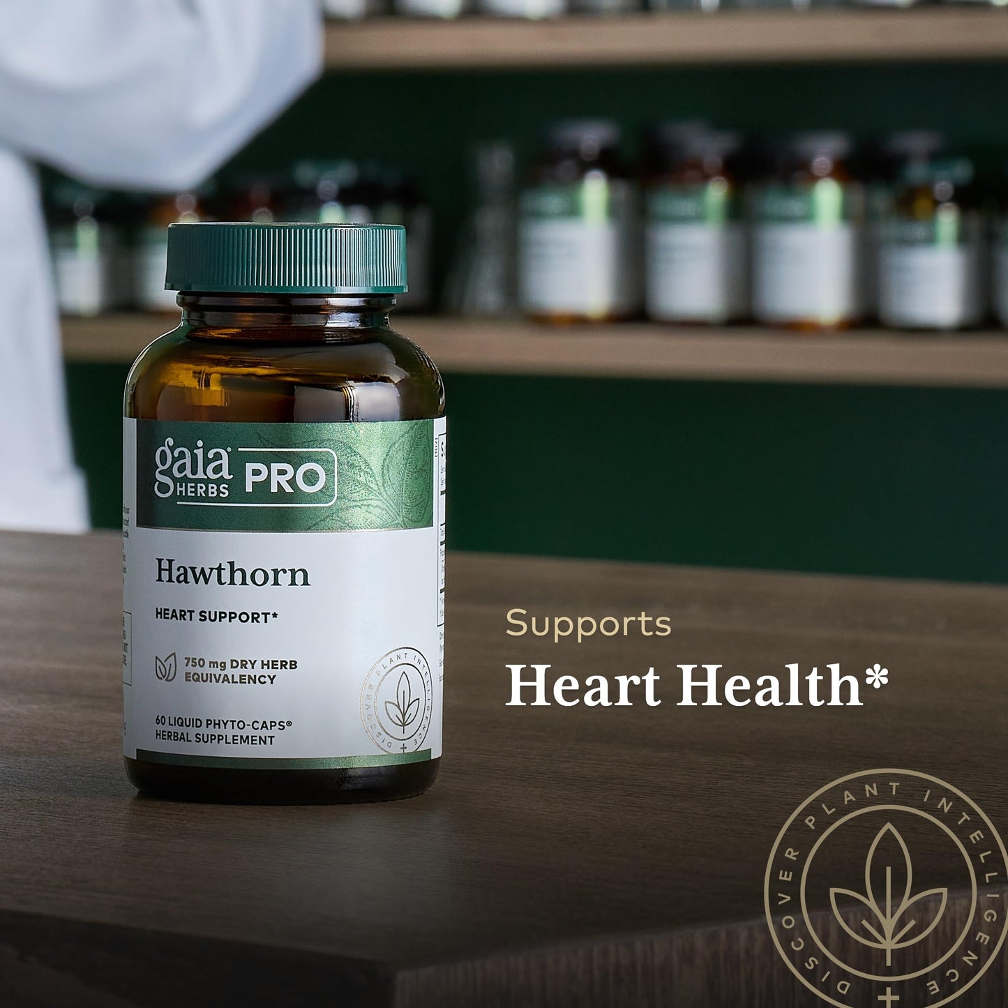 GAIA HERBS PRO Hawthorn – Cardiovascular & Circulation Support – Organic Hawthorn Berry, 60 Liquid Phyto-Capsules