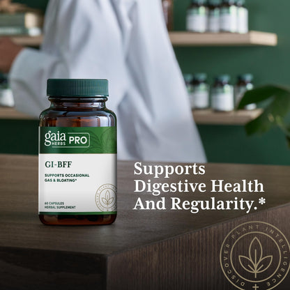 GAIA Herbs PRO GI-BFF Digestive Health | Benegut, Organic Fennel & Cinnamon Bark - 60 Caps