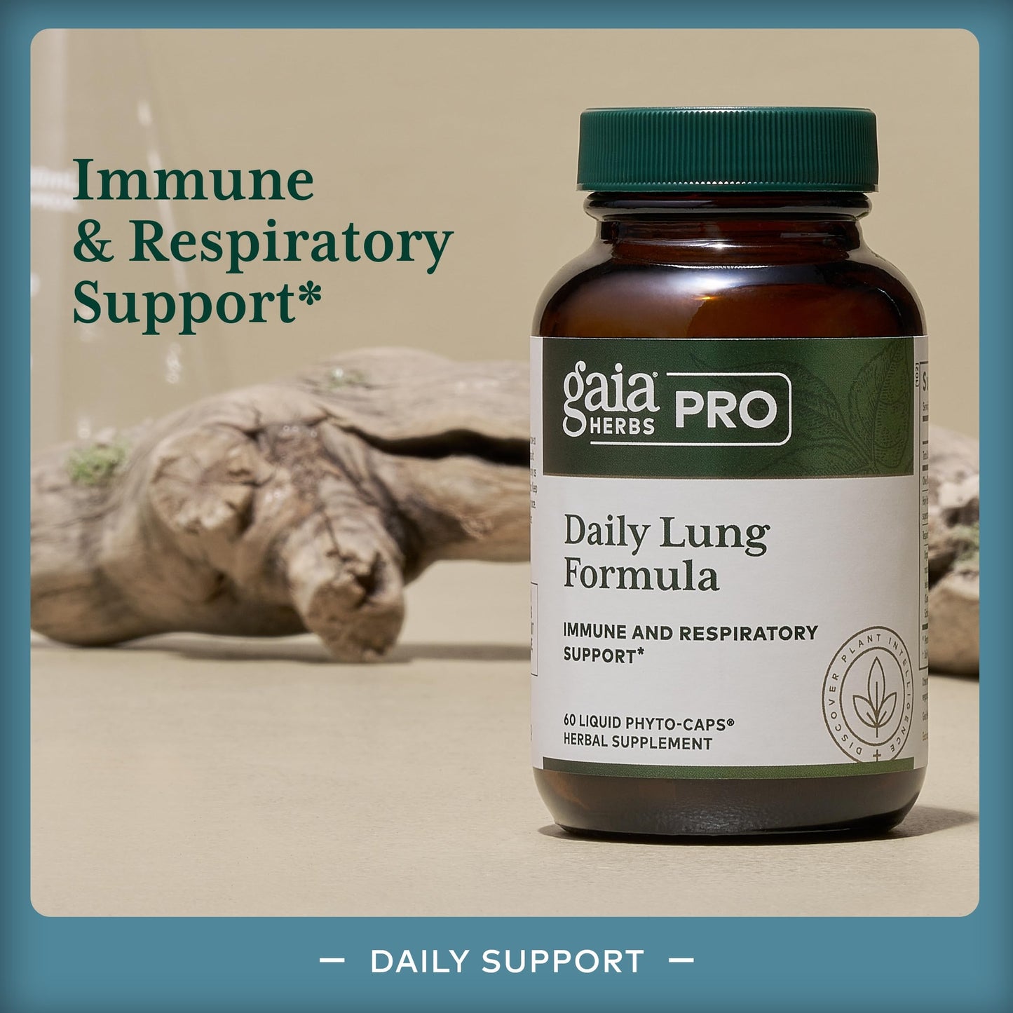 GAIA HERBS PRO Daily Lung Formula - Respiratory & Immune Support (60 Servings)