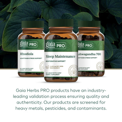 Gaia Herbs PRO Sleep Maintenance | Adrenal Health & Sleep Support (60 capsules)