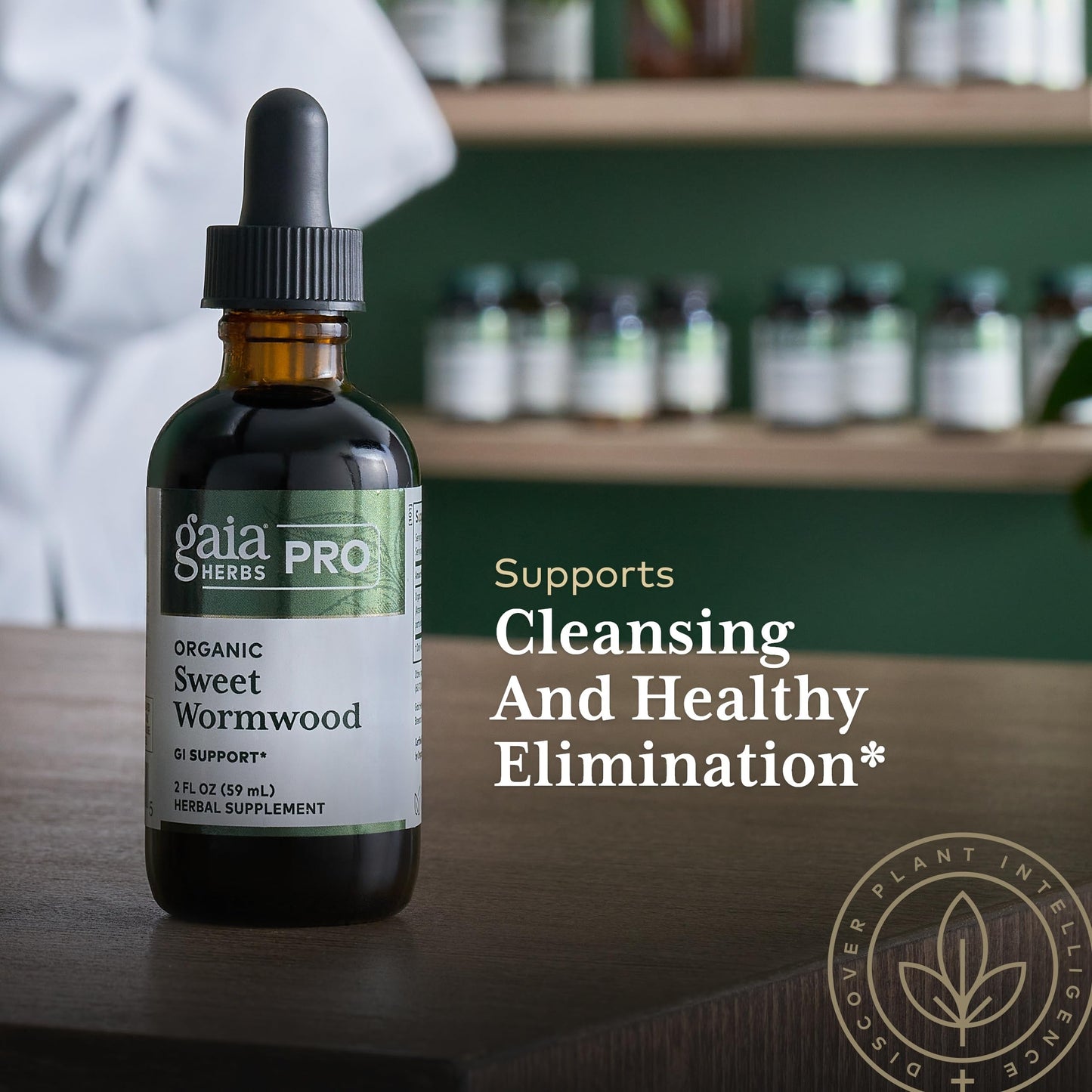 Gaia Herbs Pro Sweet Wormwood - Digestive Health & Elimination Support | 2 fl oz (71 Servings) - Vegan, Gluten-Free & Dairy-Free