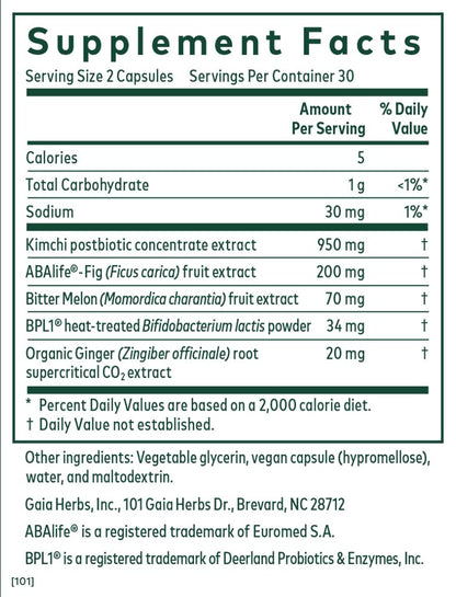 Gaia Herbs PRO Tri-Glycemic – Supports Healthy Metabolism (60 Liquid Phyto-Caps)