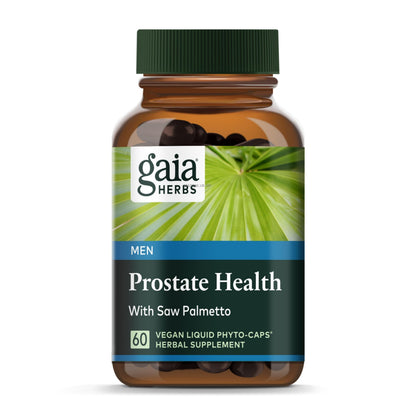 Gaia Herbs Prostate Health – Supports Prostate Function for Men – Saw Palmetto, Green Tea, Nettle Root & White Sage – 60 Vegan Liquid Phyto-Capsules