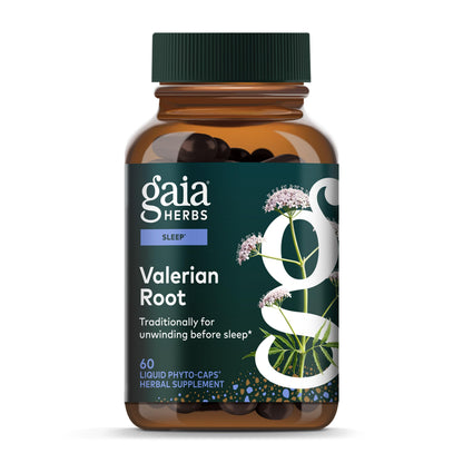 Gaia Herbs Valerian Root – Sleep Support & Calm | 60 Vegan Capsules