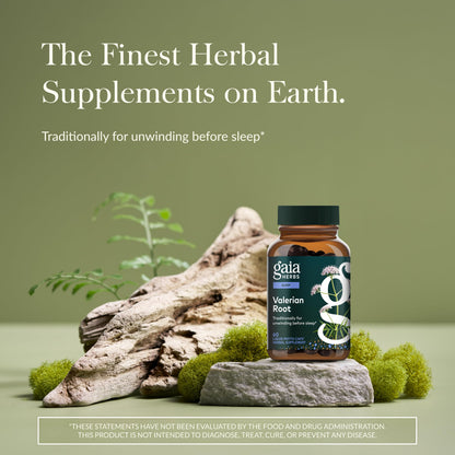 Gaia Herbs Valerian Root – Sleep Support & Calm | 60 Vegan Capsules