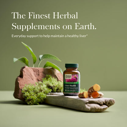 Gaia Herbs Liver Health - Liver Support with Milk Thistle, Turmeric, Schisandra & Licorice Root | 60 Vegan Liquid Phyto-Capsules (30-Day Supply)