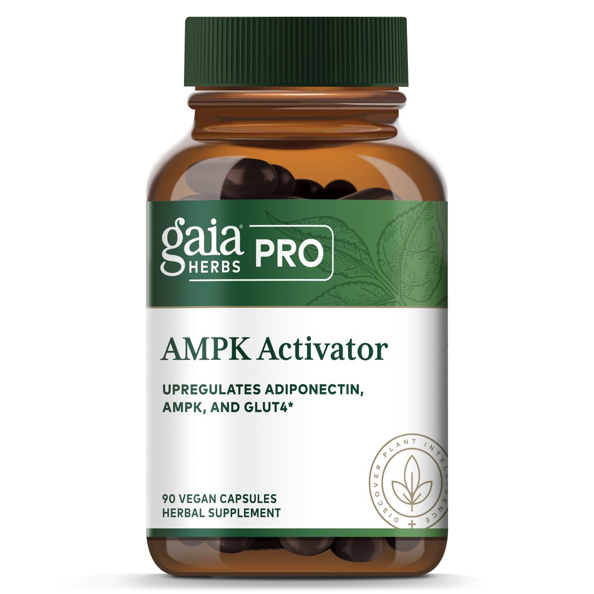 Gaia Herbs PRO AMPK Activator – Caffeine-Free Cellular Energy (90 Vegan Capsules)