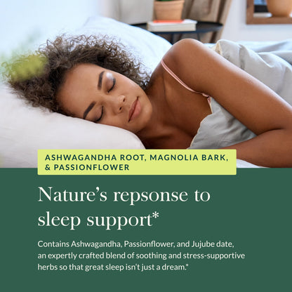 Gaia Herbs SleepThru Sleep Support – Ashwagandha, Magnolia Bark, Passionflower & Jujube Date | 60 Vegan Liquid Phyto-Capsules