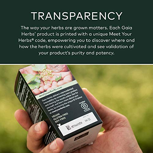 Gaia Herbs Black Elderberry Syrup - Organic Immune Support (3 oz, 18-Day Supply)