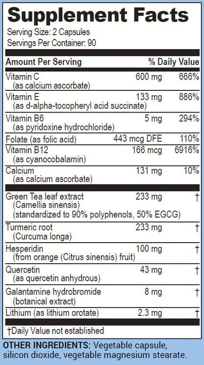 Life Enhancement GalantaMind Brain Supplement – Memory & Focus (4 mg Galantamine, 180 Capsules) | GalantaMind Plus