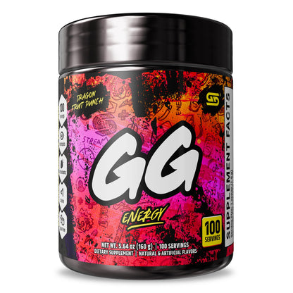 Gamer Supps GG Energy Dragonfruit Punch – 100 Servings, Keto & Sugar Free