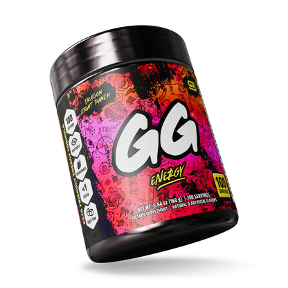 Gamer Supps GG Energy Dragonfruit Punch – 100 Servings, Keto & Sugar Free
