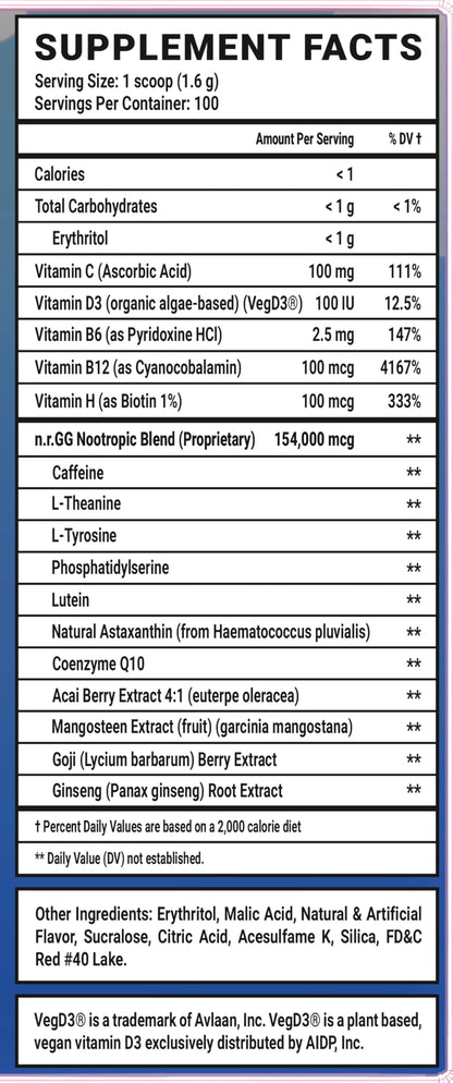 Gamer Supps GG Energy Goof Juice by MoistCr1TiKaL – 100 Servings, Keto Friendly, Sugar Free