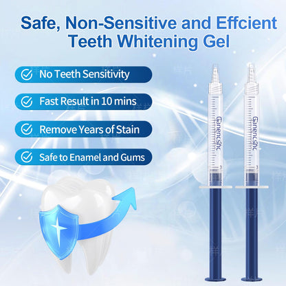 35% Ganencsnc 10-Pack Teeth Whitening Gel Refills – Gentle 35% Carbamide Peroxide Formula – Compatible with Teeth Whitening Kit, No Sensitive Teeth Whitener