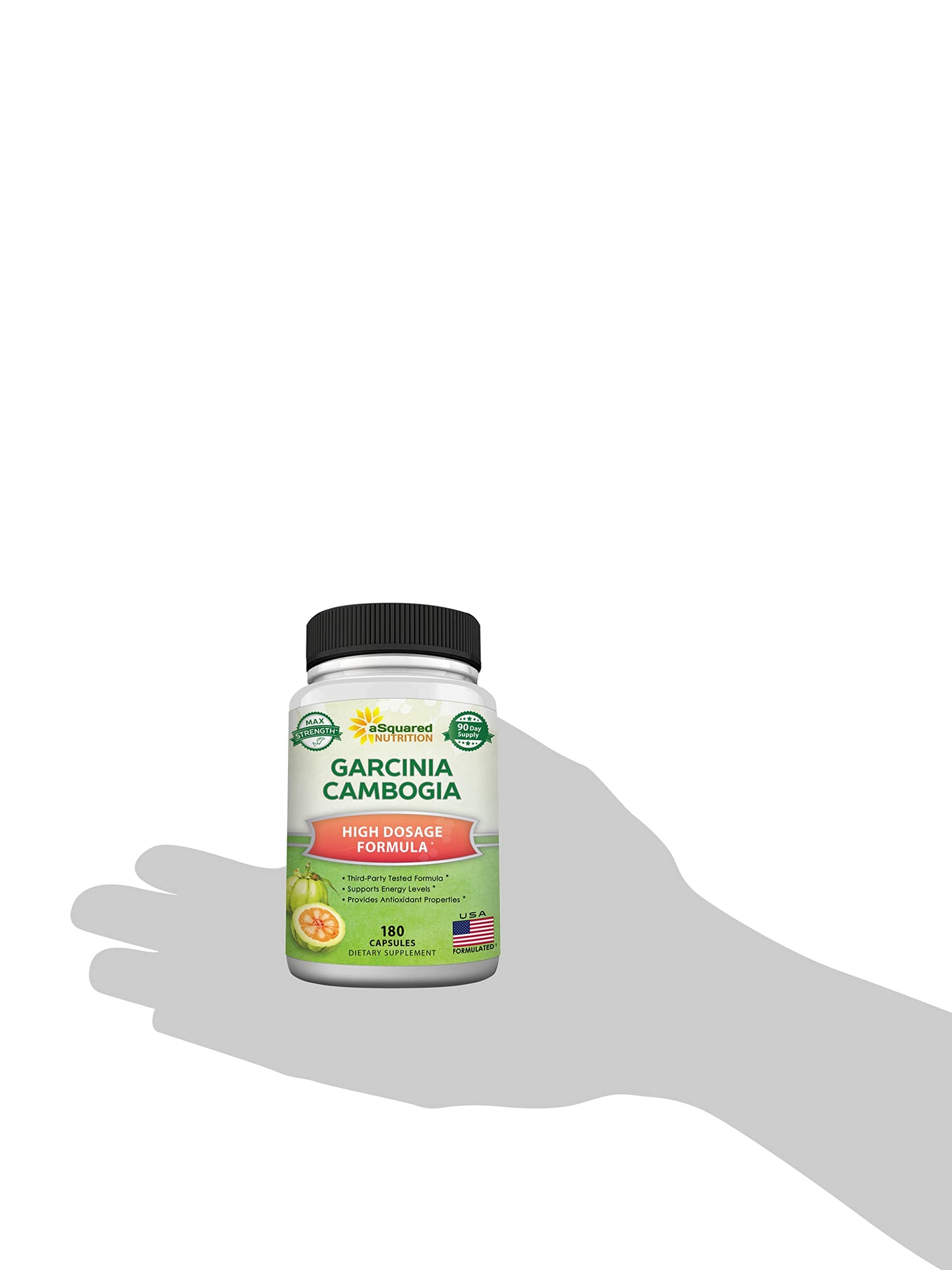 aSquared Garcinia Cambogia 1600mg – 180 Capsules | Ultra HCA