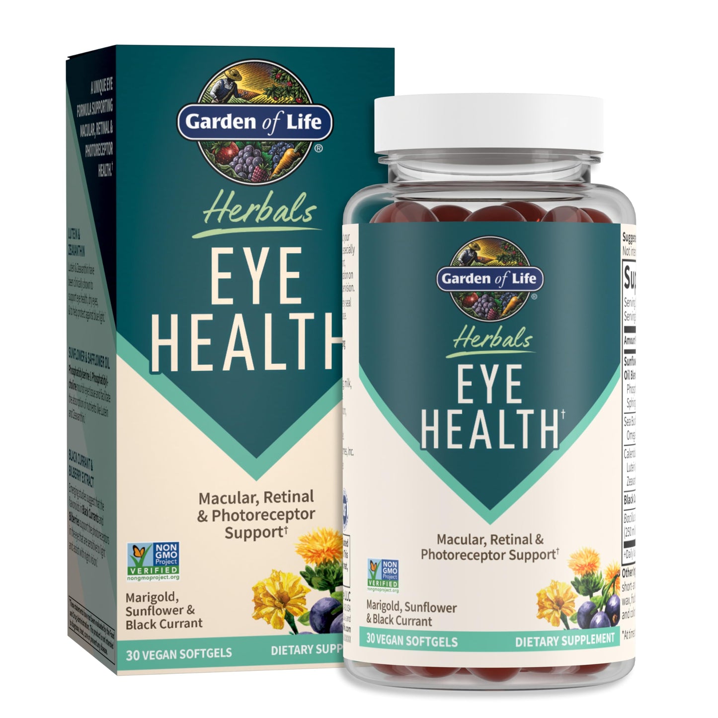 Garden of Life Herbals Eye Health – Lutein & Zeaxanthin | Non-GMO, Gluten-Free
