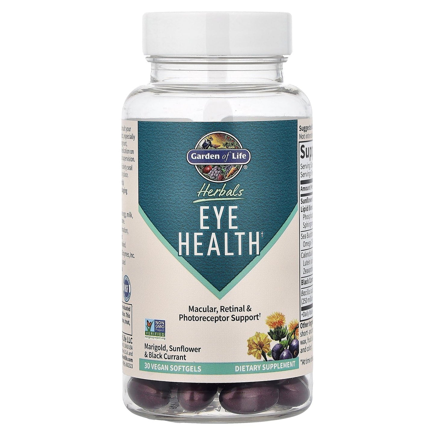 Garden of Life Herbals Eye Health – Lutein & Zeaxanthin | Non-GMO, Gluten-Free