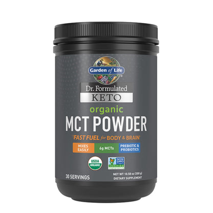 Garden of Life Dr Formulated Keto Organic MCT Powder - 6g MCTs, Probiotics
