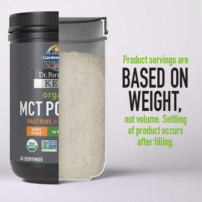 Garden of Life Dr Formulated Keto Organic MCT Powder - 6g MCTs, Probiotics