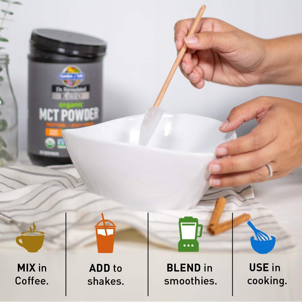 Garden of Life Dr Formulated Keto Organic MCT Powder - 6g MCTs, Probiotics