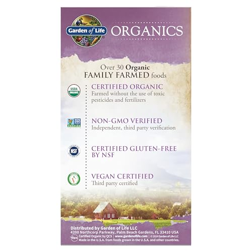 Garden of Life Organics Womens Multivitamin - One Daily Whole-Food Vitamin, 30 Tablets