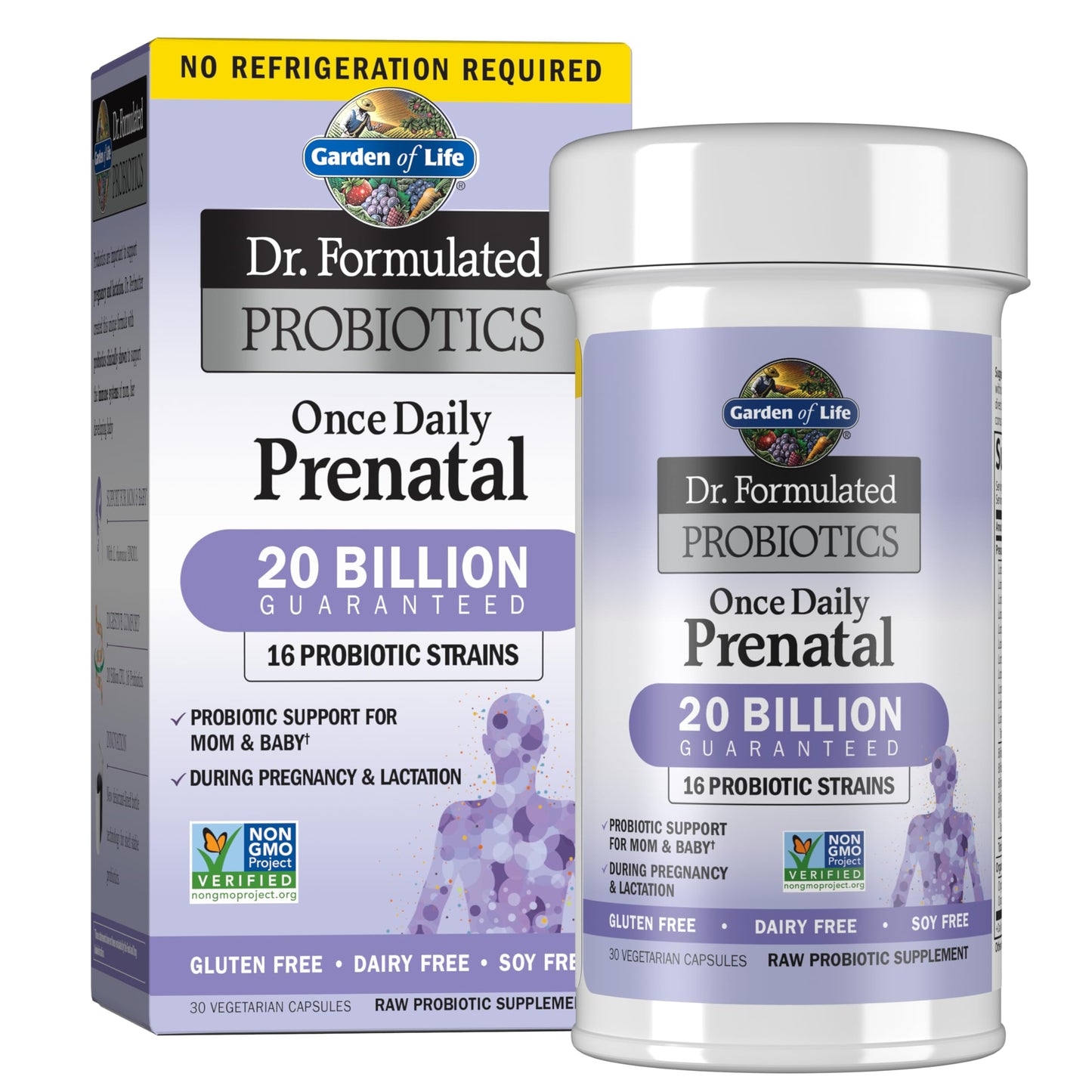 Garden of Life Dr. Formulated Once Daily Prenatal Probiotic - 20B CFU, 16 Strains