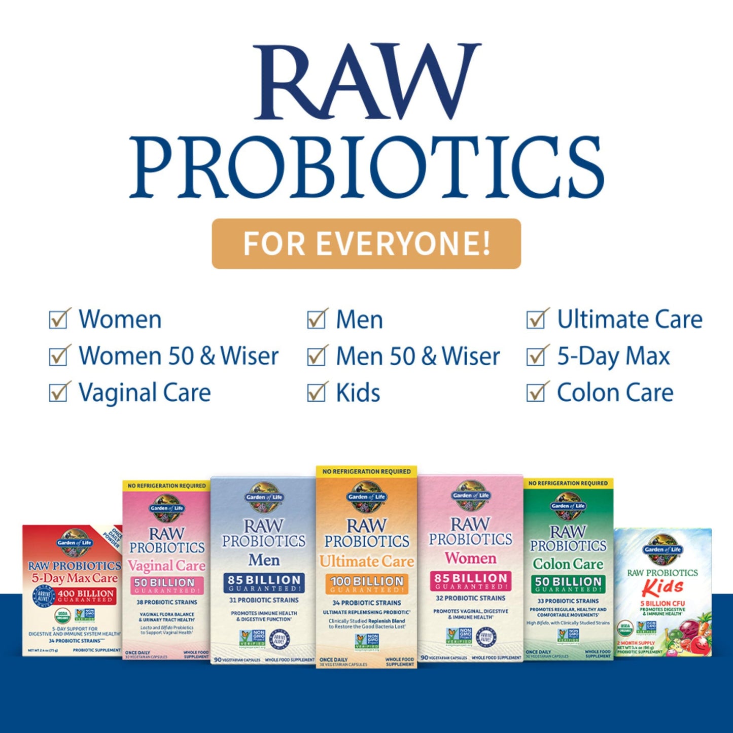 Garden of Life Probiotic Powder Banana - 400B CFU, 5-Day Immune Support