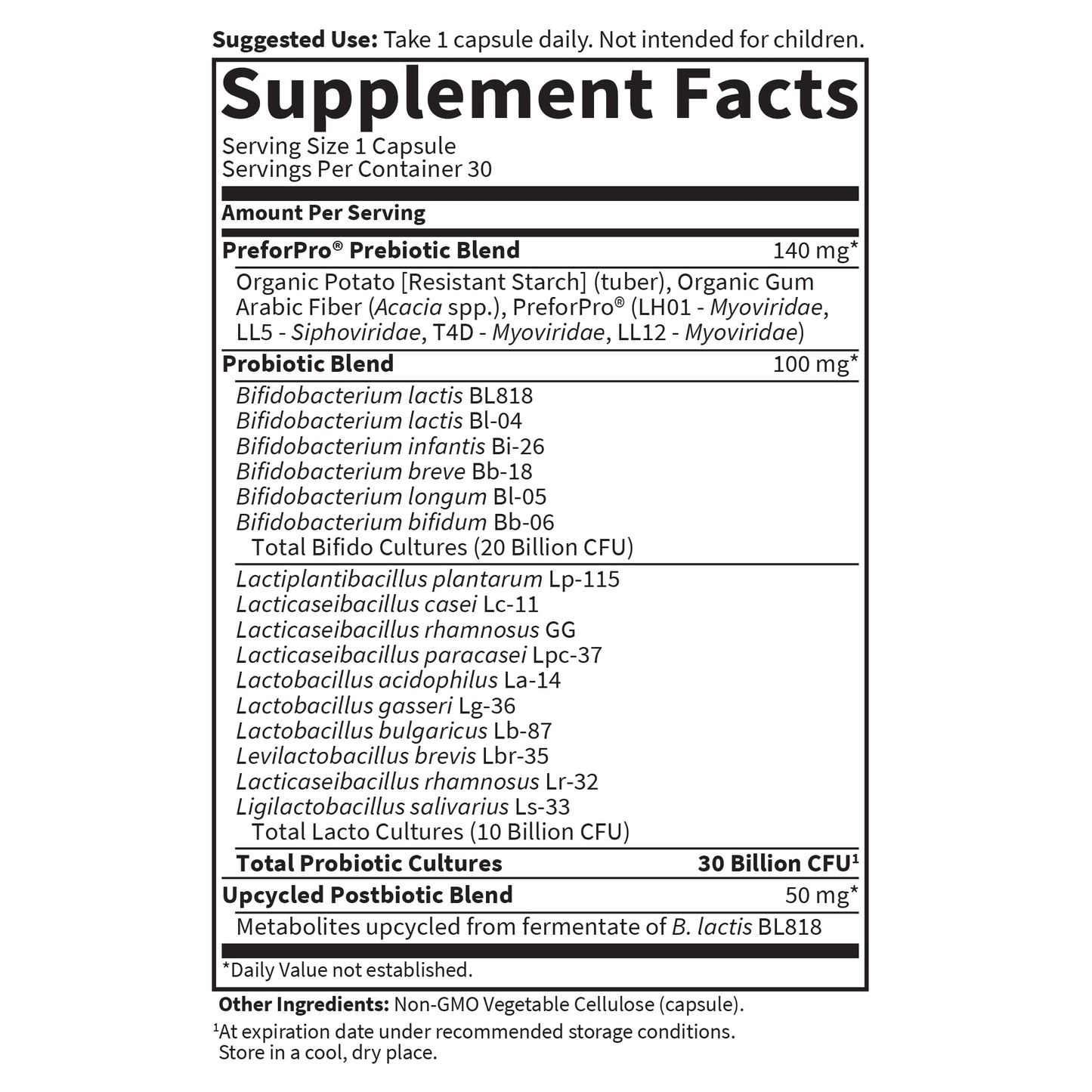 Garden of Life Dr Formulated 30B Probiotics + Prebiotics + Postbiotics
