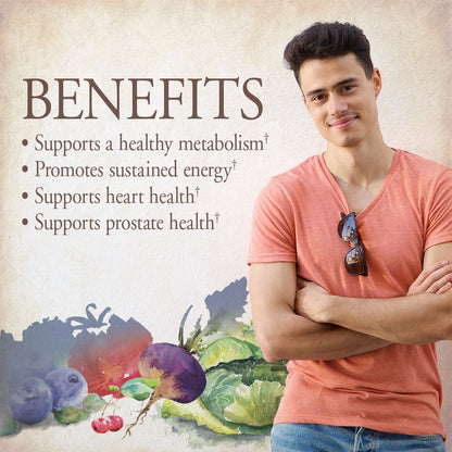 Garden of Life Organics Men's Daily Multivitamin – Organic, Vegan, 30 Tablets