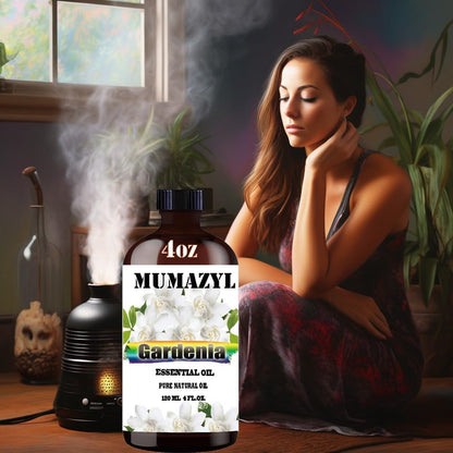 Gardenia Essential Oil 4 Fl Oz (120 ml) for Diffuser, DIY Crafts | MUMAZYL