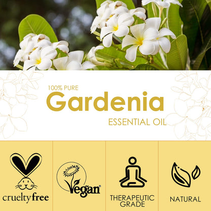 Gardenia Essential Oil 4 oz (120 ml) - Pure & Natural Fragrance for Aromatherapy