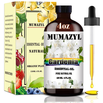 Gardenia Essential Oil 4 Fl Oz (120 ml) for Diffuser, DIY Crafts | MUMAZYL