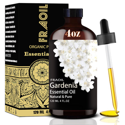 Gardenia Essential Oil 4 oz (120 ml) for Diffuser & DIY - FRAOIL