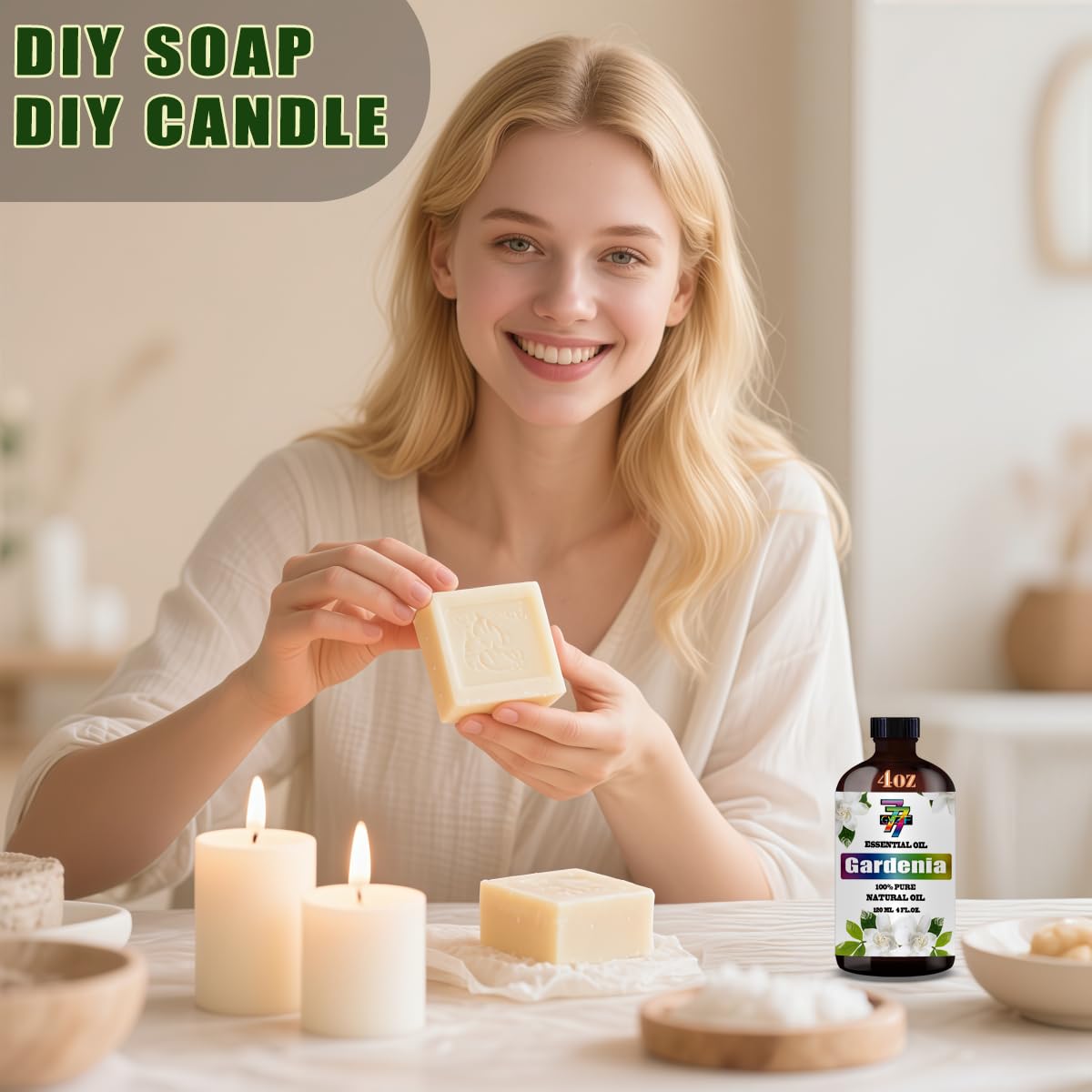 Gardenia Essential Oil 4 oz (120 ml) – Aromatherapy, Diffusers & DIY Home Fragrance